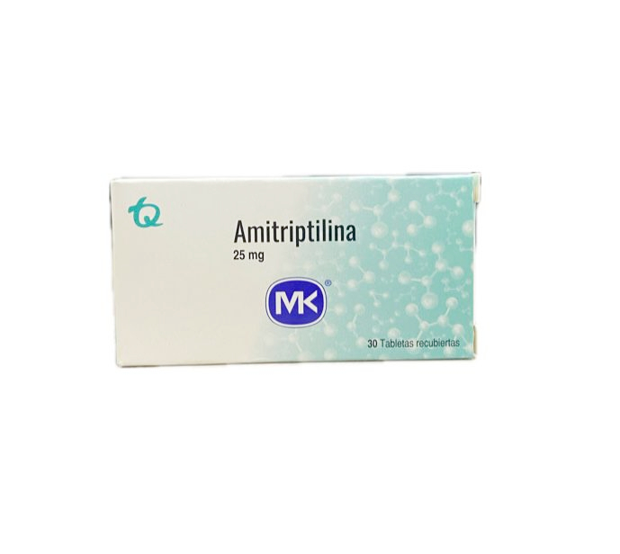 AMITRIPTILINA 25 MG CAJA X 30 TABLETAS MK