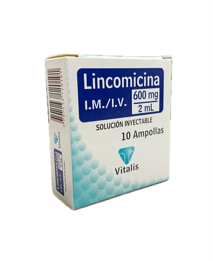 LINCOMICINA 600MG/2ML CAJA X 10 AMPOLLAS VITALIS