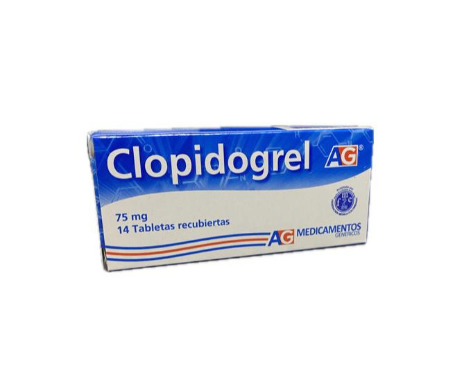 CLOPIDOGREL 75 MG CAJA X 14 TABLETAS AG 