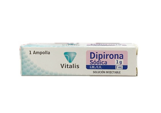 DIPIRONA 1G/2ML CAJA X 1 AMPOLLA VITALIS 