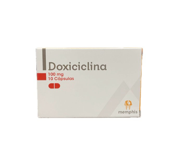 DOXICICLINA 100 MG CAJA X 10 CAPSULAS MEMPHIS