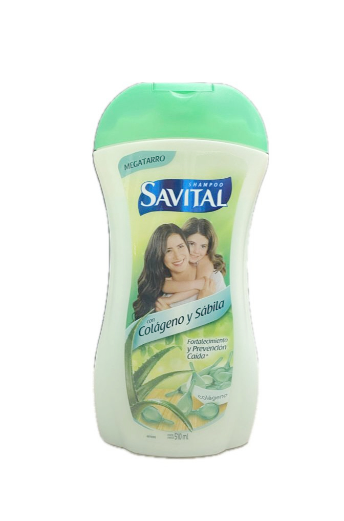 SHAMPOO SAVITAL CON COLAGENO Y SABILA FRASCO X 510 ML