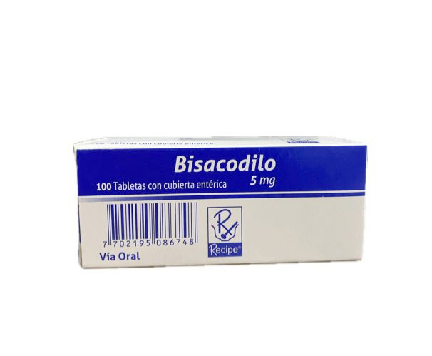 BISACODILO 5 MG CAJA X 100 TABLETAS RECIPE