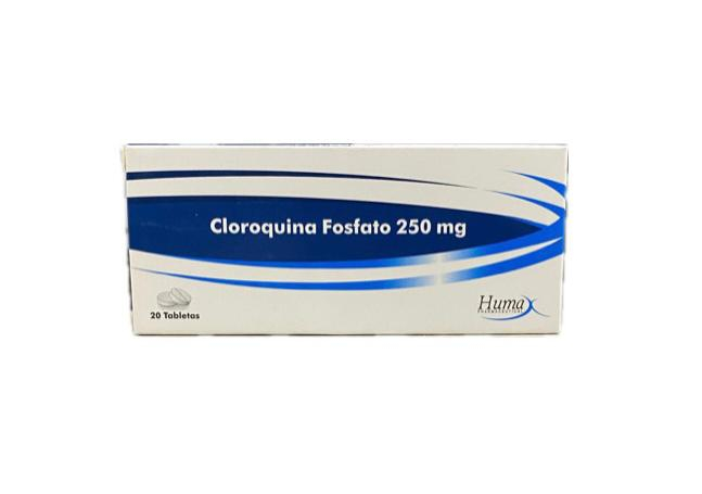 CLOROQUINA 250 MG CAJA X 20 TABLETAS HUMAX 