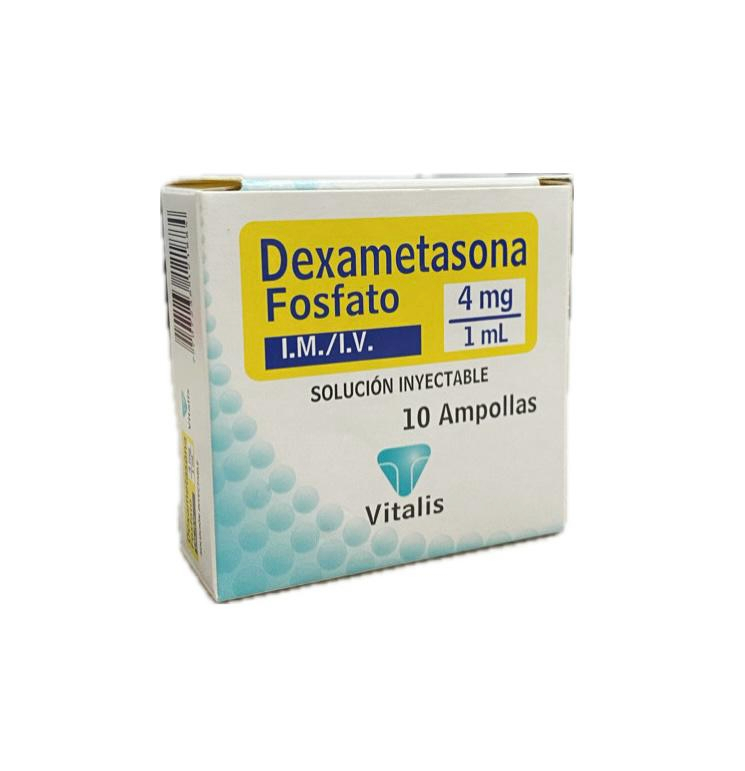 DEXAMETASONA 4 MG/1ML CAJA X 10 AMPOLLAS VITALIS 