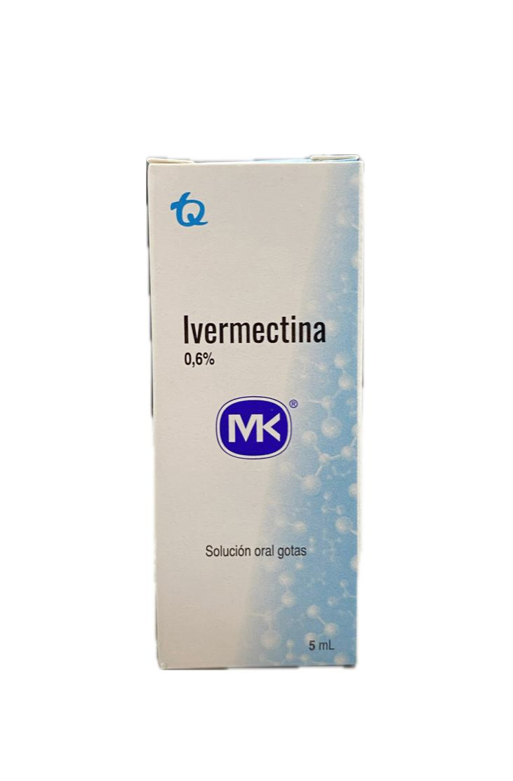 IVERMECTINA 0,6%/ SOLUCION ORAL FRASCO X 5 ML MK