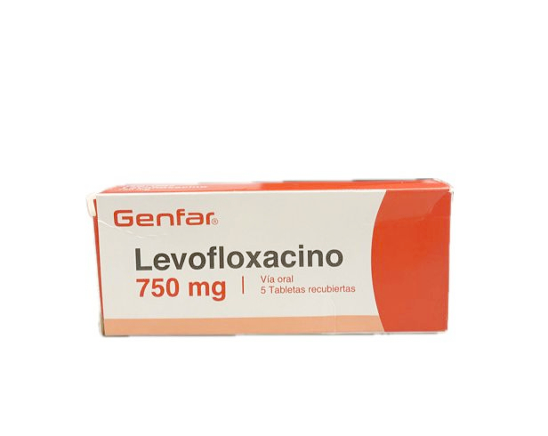 LEVOFLOXACINO 750 MG CAJA X 5 TABLETAS GENGAR