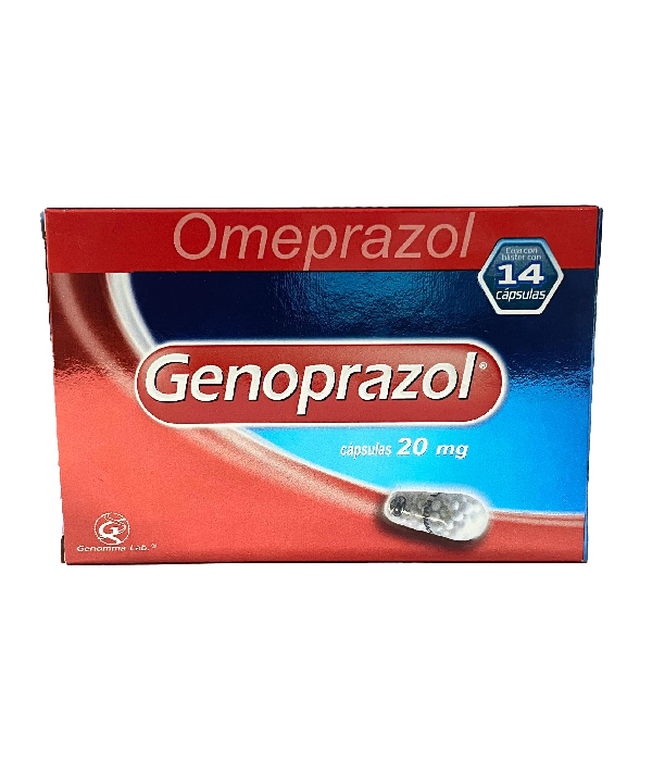 GENOPRAZOL 20 MG CAJA X 14 CAPSULAS