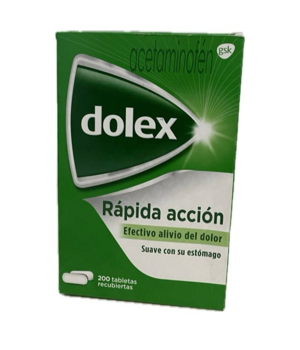 DOLEX RAPIDA ACCIÒN 500 MG CAJA X 200 TABLETAS 