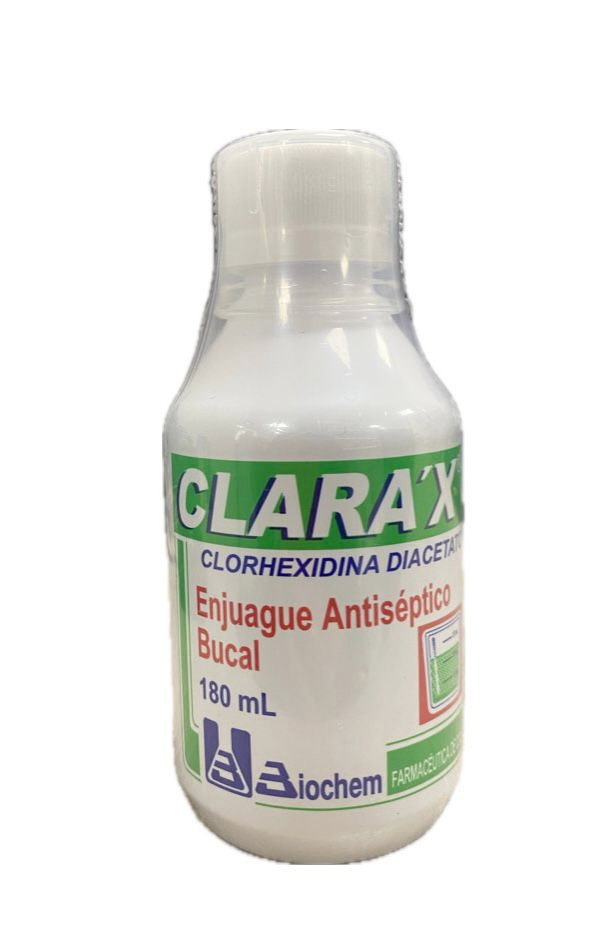 ENJUAGUE BUCAL ANTISEPTICO CLARAX FRASCO X 180 ML BIOCHEM