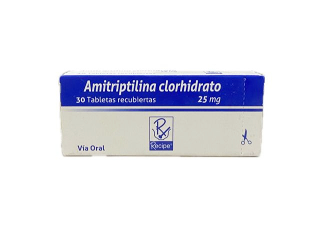 AMITRIPTILINA 25 MG CAJA X 30 TABLETAS BUSSIE