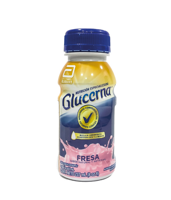 GLUCERNA LIQUIDO FRESA FRASCO X 237 ML