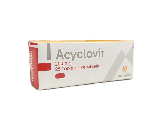 ACICLOVIR 200 MG CAJA X 25 TABLETAS MEMPHIS 