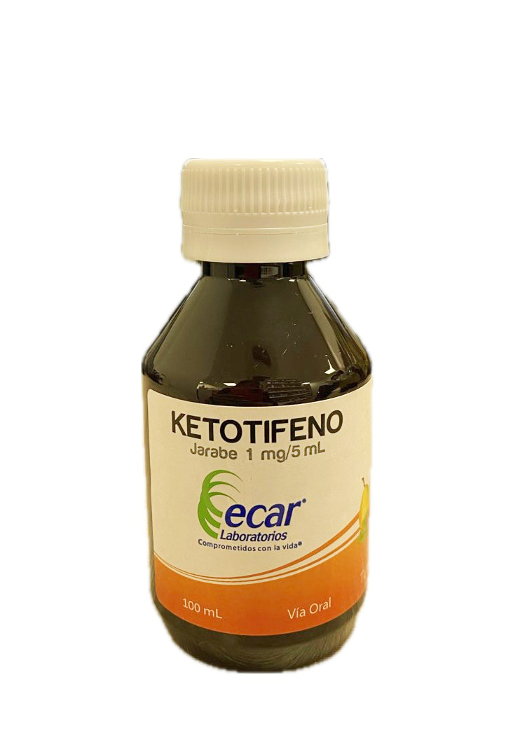 KETOTIFENO 1MG/5ML JARABE FRASCO X 100 ML ECAR