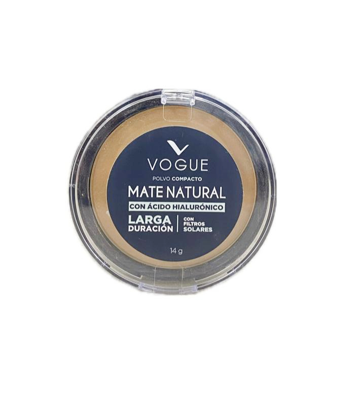 POLVO COMPACTO VOGUE MATE NATURAL GITANO X 14 G