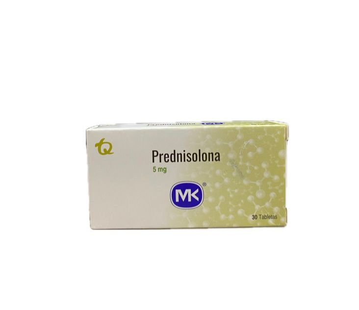 PREDNISOLONA 5 MG CAJA X 30 TABLETAS MK