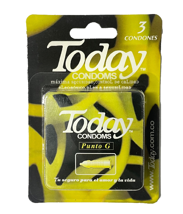 PRESERVATIVO TODAY PUNTO G CAJA X 3 UNIDADES