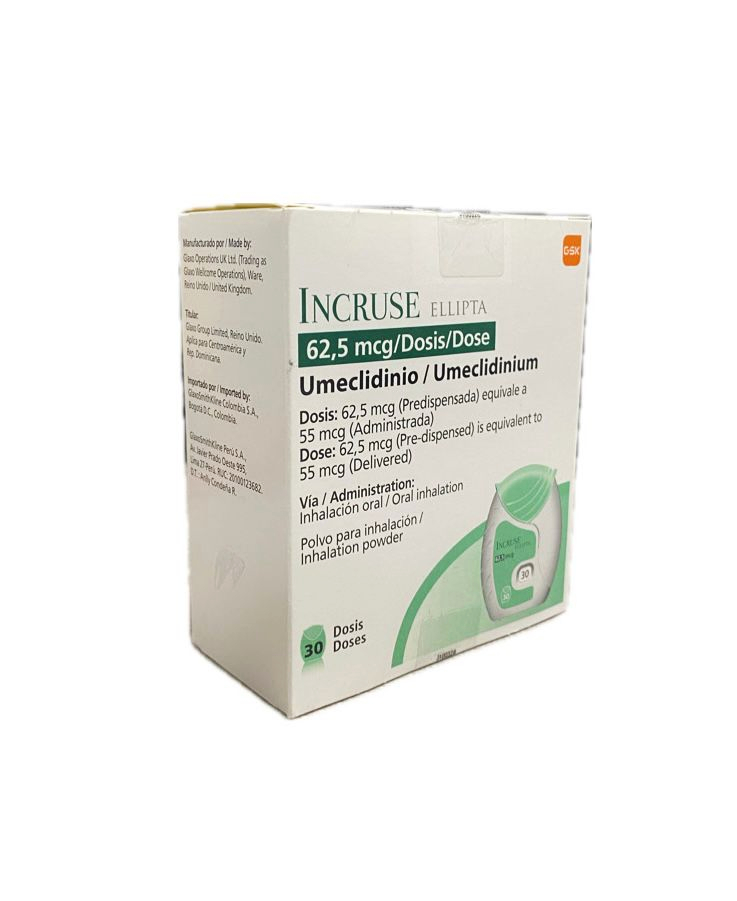 INCRUSE 62,5MCG POLVO PARA INHALACION 30 DOSIS 