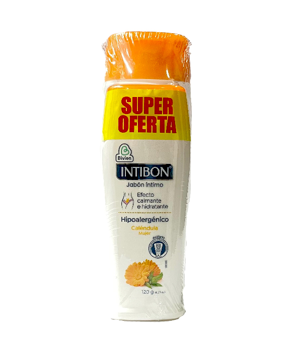 JABON INTIMO INTIBON CALENDULA FRASCO X 210 GR +120 GR