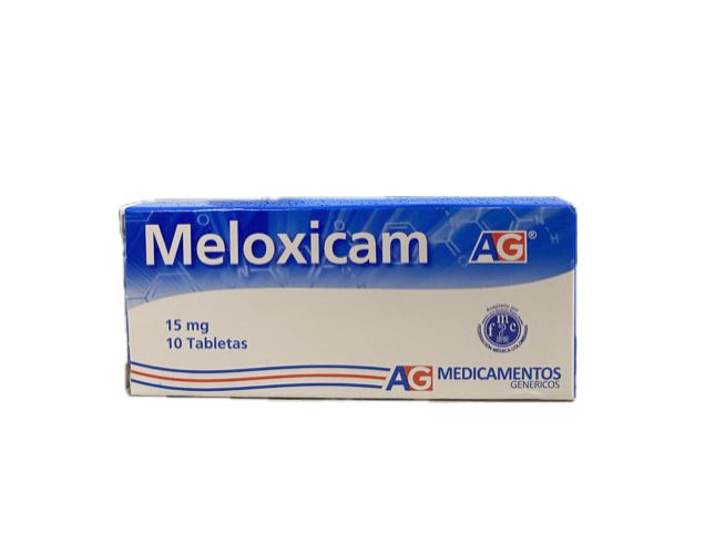 MELOXICAM 15 MG CAJA X 10 TABLETAS AG