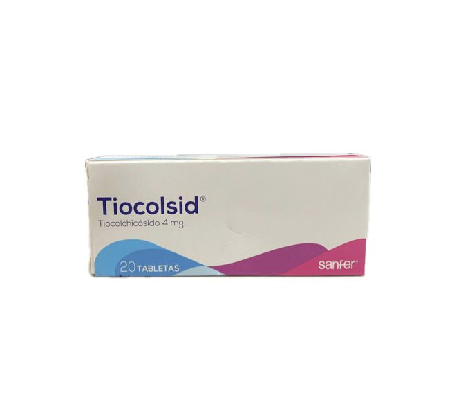 TIOCOLSID 4 MG CAJA X 20 TABLETAS