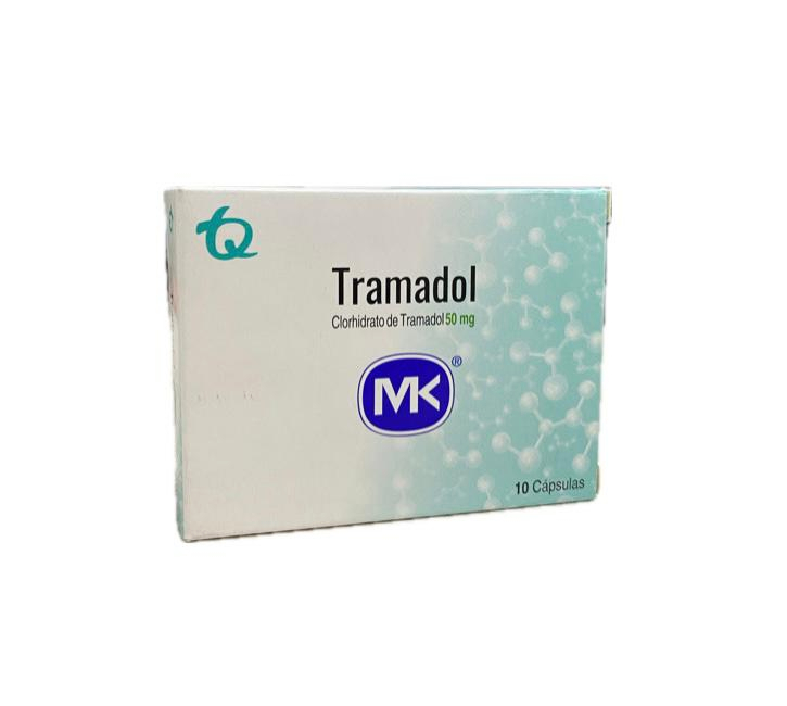 TRAMADOL 50 MG CAJA X 10 CAPSULAS MK