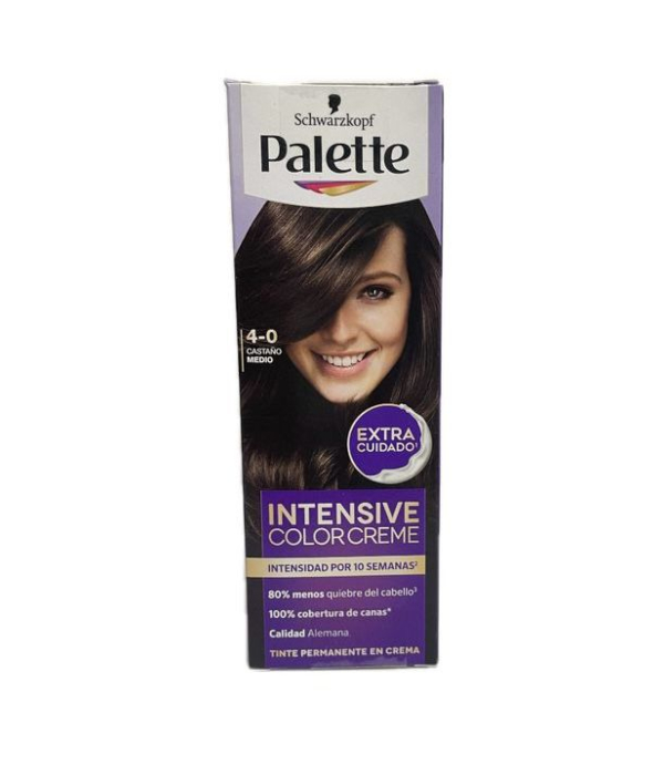 TINTURA PALETTE  4-0 CASTAÑO MEDIO TUBO X 50 ML