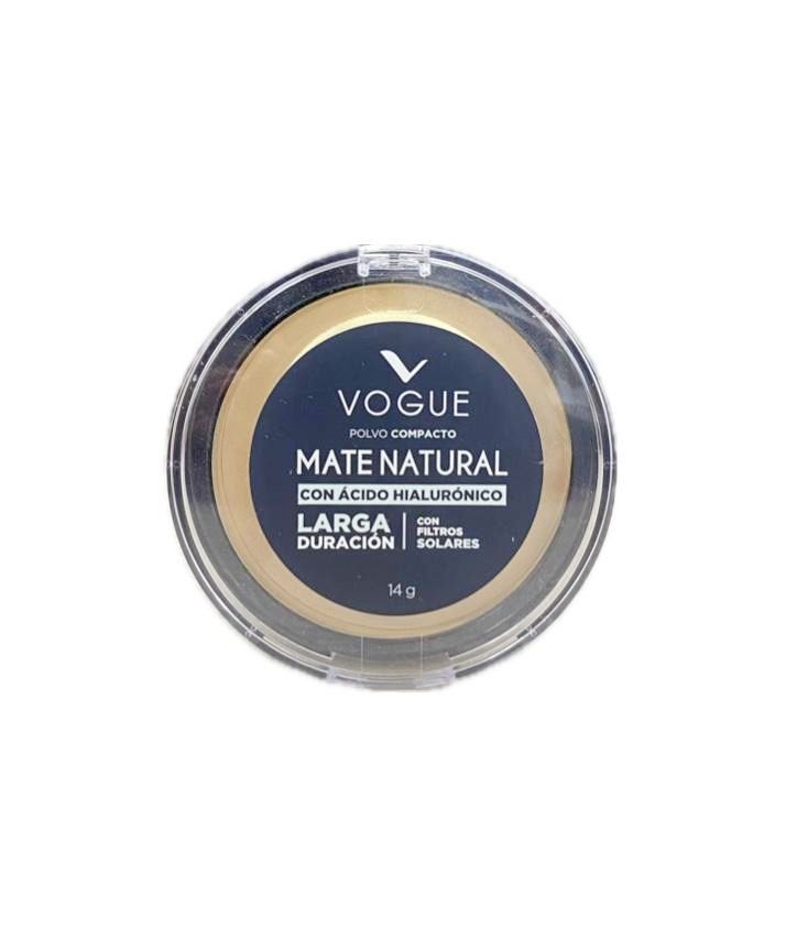 POLVO COMPACTO VOGUE MATE NATURAL ARENA X 14 G 