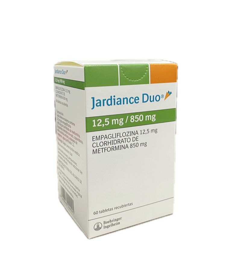 JARDIANCE DUO 12,5MG/850 MG FRASCO X 60 TABLETAS 