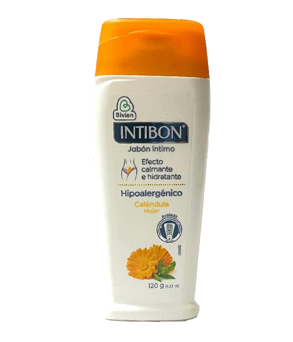 JABON INTIMO INTIBON SALVIA Y CALENDULA FRASCO X 120 GR