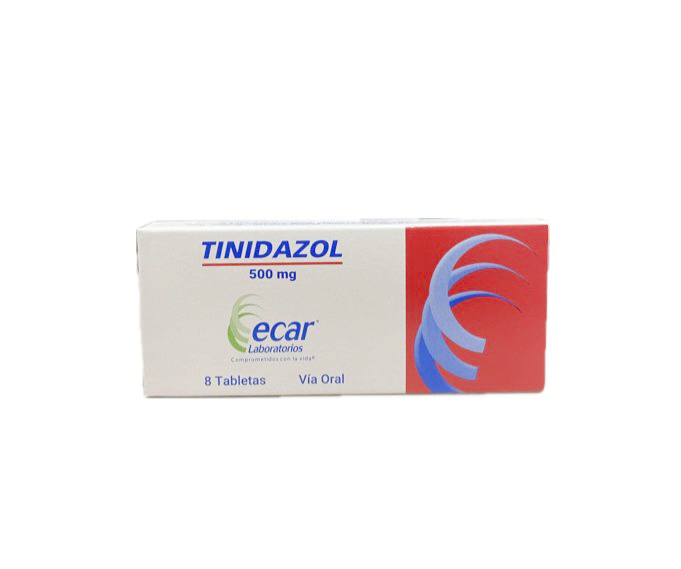 TINIDAZOL 500 MG CAJA X 8 TABLETAS ECAR