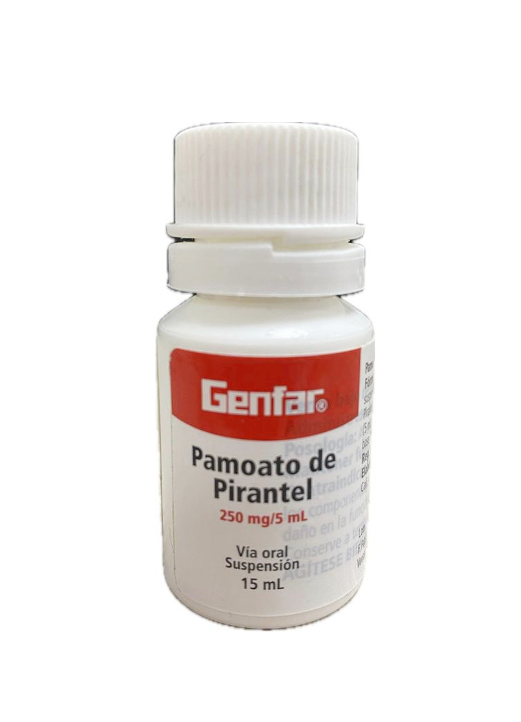 PAMOATO DE PIRANTEL 250 MG SUSPENSION FRASCO X 15 ML GENFAR