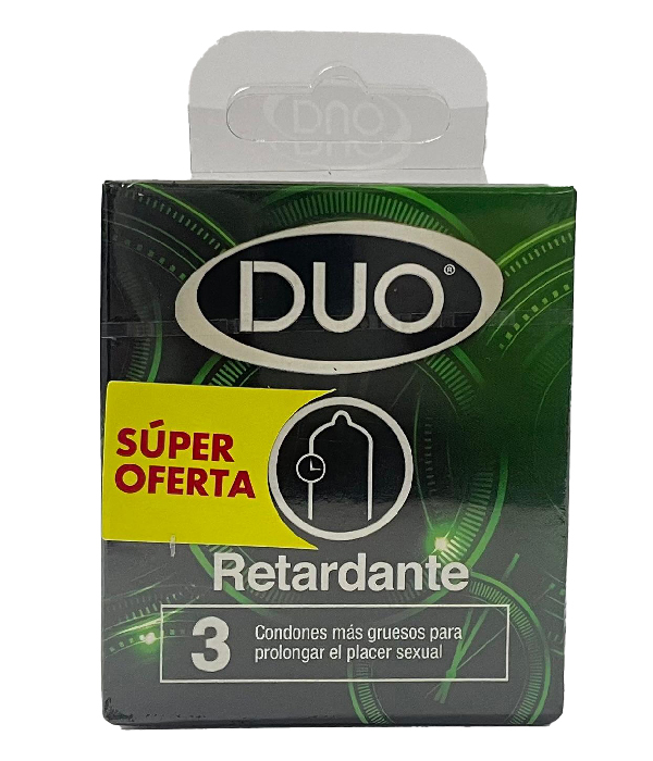 PRESERVATIVO DUO RETARDANTE X 3 UNDS