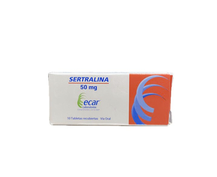 SERTRALINA 50 MG CAJA X 10 TABLETAS ECAR