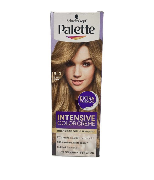TINTURA PALETTE  8-0 RUBIO CLARO TUBO X 50 ML