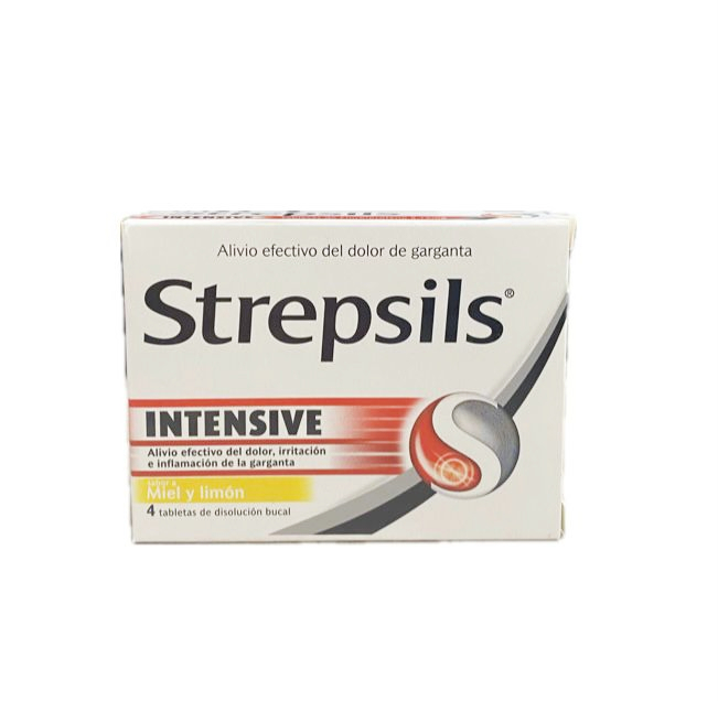 STREPSILS INTENSIVE MIEL LIMON CAJA X 4 TABLETAS
