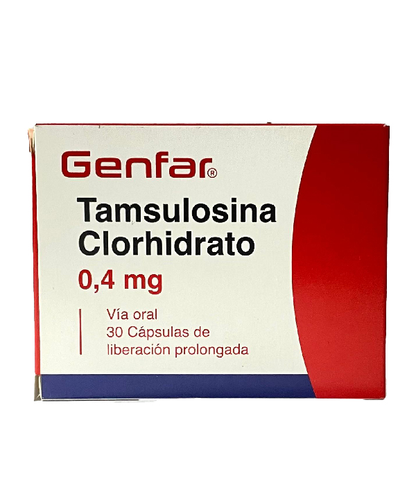 TAMSULOSINA 0.4 MG CAJA X 30 CAPSULAS GENFAR 