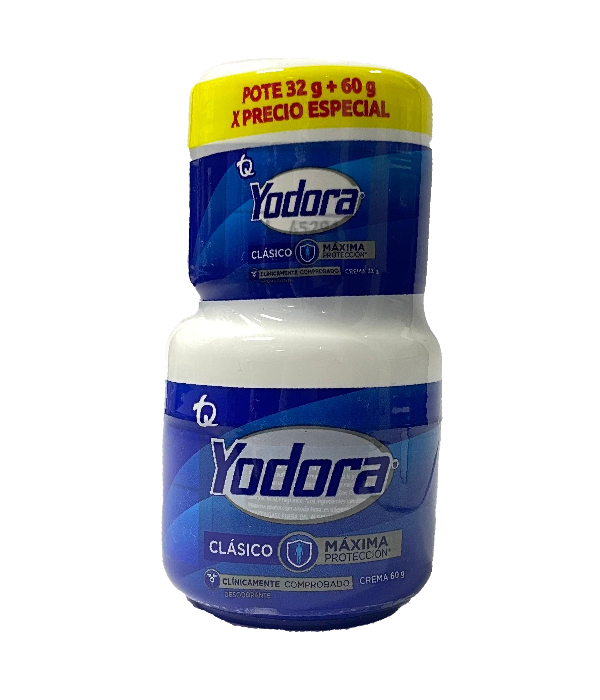 DESOSORANTE YODORA CREMA X 60 GR + POTE X 32 GR