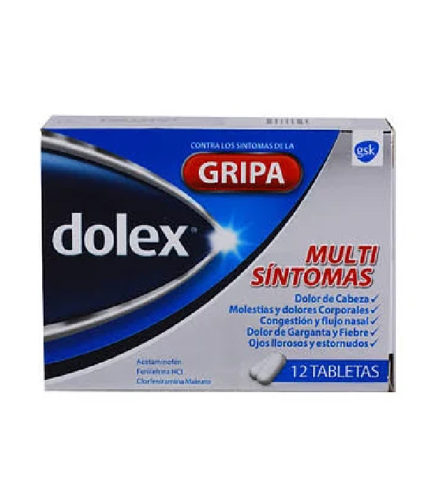 DOLEX GRIPA CAJA X 12 TABLETAS
