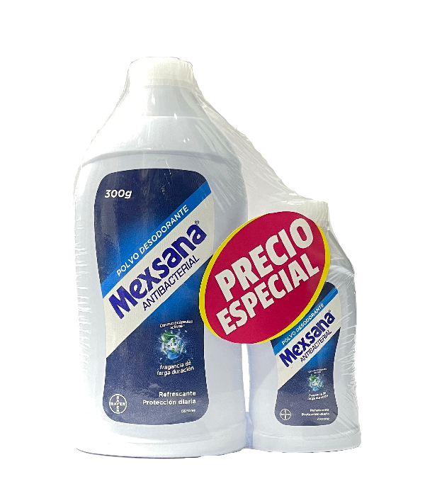 TALCO MEXSANA ANTIBACTERIAL 300 GR + MEXSANA ANTIBACTERIAL 85 GR
