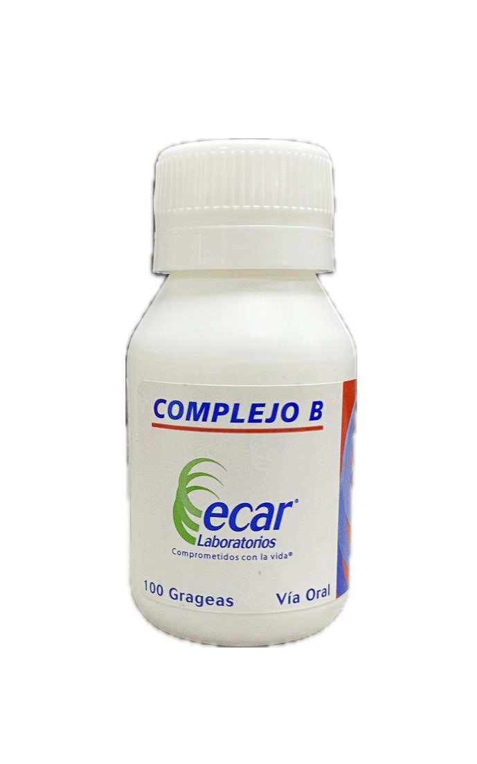 COMPLEJO B FRASCO X 100 GRAGEAS ECAR 