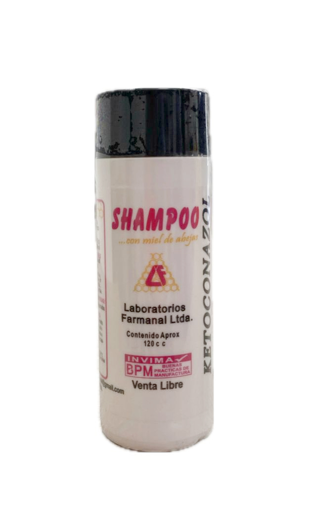 KETOCONAZOL SHAMPOO CON MIEL DE ABEJAS FRASCO  X 120 ML 
