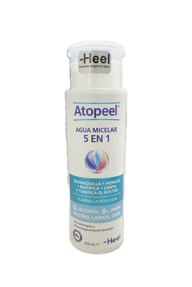 ATOPEEL - AGUA MICELAR 5 EN 1 HEEL FRASCO X 220 ML