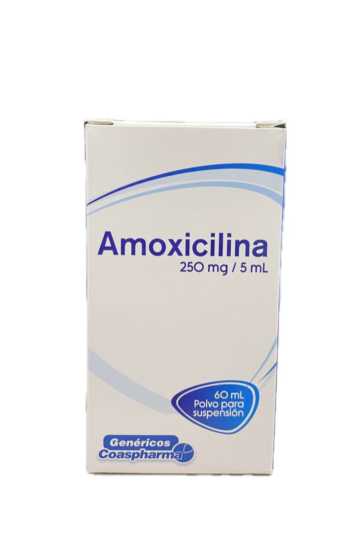 AMOXICILINA SUSPENSION 250MG/5ML FRASCO  X 60 ML 