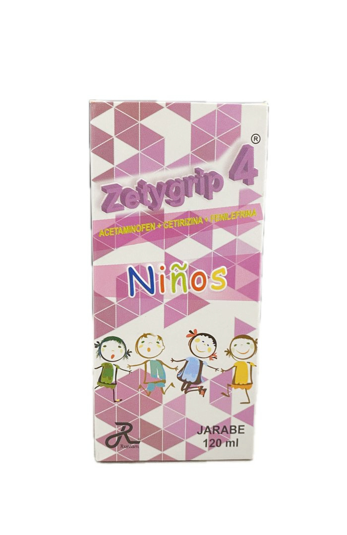 ZETYGRIP 4 NIÑOS JARABE FRASCO X 120 ML 