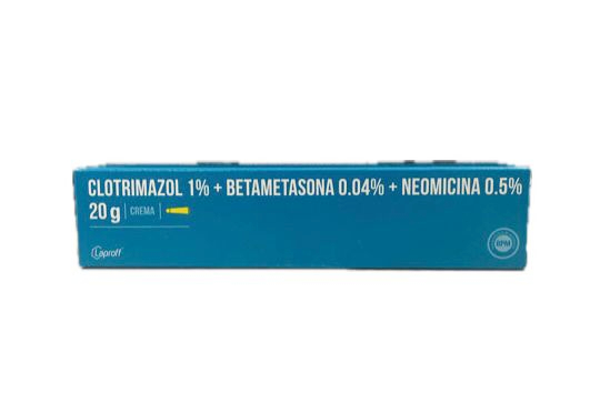 CLOTRIMAZOL 1%+ BETAMETASONA 0.04%+ NEOMICINA 0.5% CREMA TUBO X 20 G LAPROFF