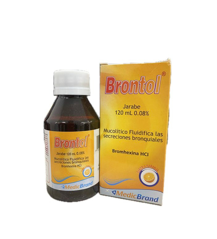 BRONTOL JARABE SABOR A NARANJA FRASCO X 120 ML 