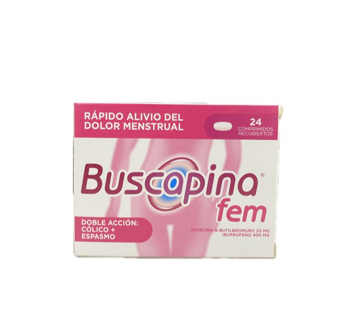 BUSCAPINA FEM CAJA X 24 TABLETAS