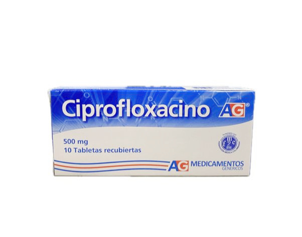 CIPROFLOXACINO 500 MG CAJA X 10 TABLETAS AG