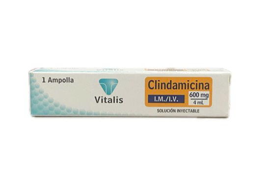 CLINDAMICINA 600MG/4ML CAJA X 1 AMPOLLA VITALIS 